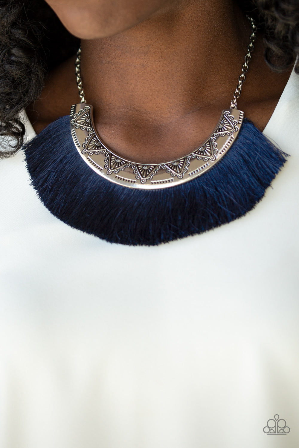 Paparazzi ♥ Might and MANE - Blue ♥  Necklace