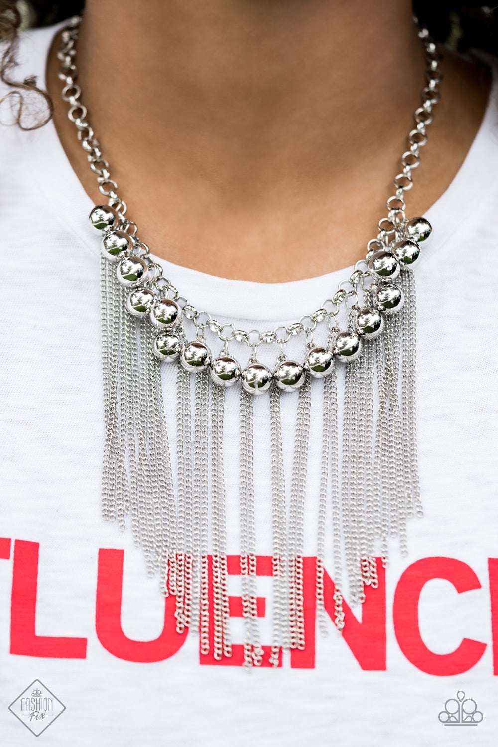 Paparazzi ♥ Powerhouse Prowl - Silver ♥  Necklace