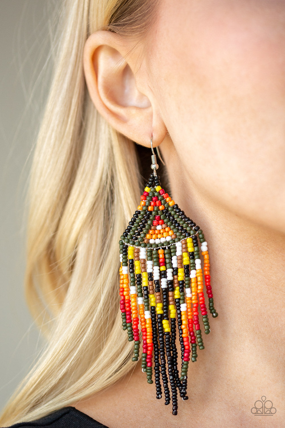 Paparazzi ♥ Boho Blast - Green ♥  Earrings