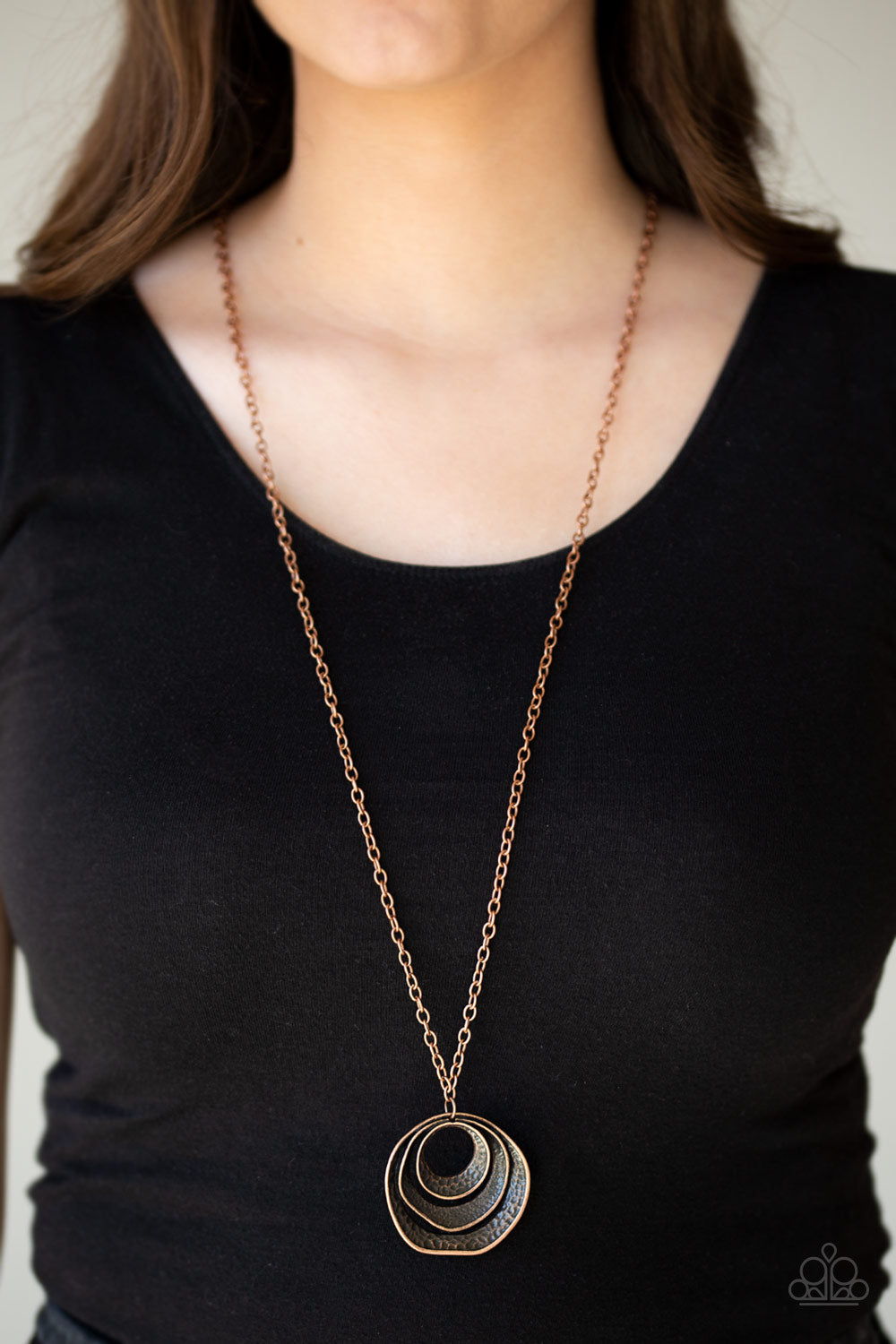 Paparazzi ♥ Breaking Pattern - Copper ♥  Necklace