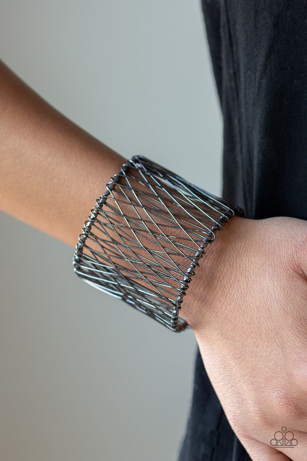 Paparazzi ♥ Work For WIRE - Black ♥  Bracelet