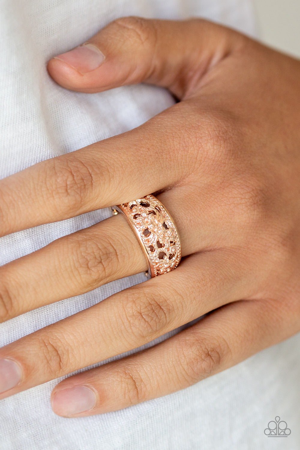 Paparazzi ♥ Breezy Blossoms - Rose Gold ♥  Ring