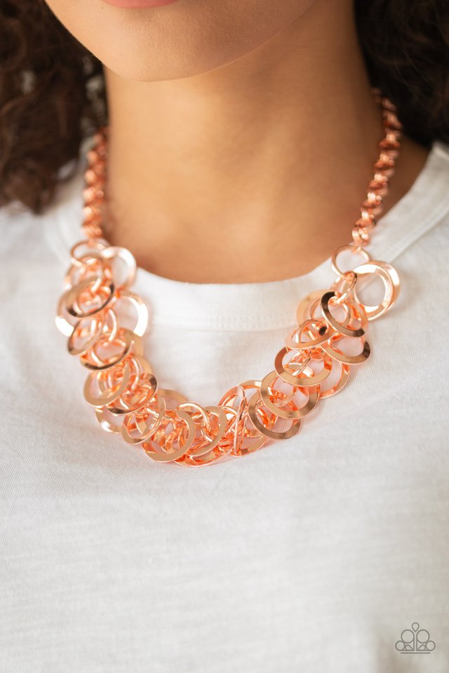 Paparazzi ♥ Ringing In The Bling - Copper ♥ Necklace
