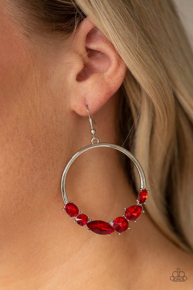 Paparazzi ♥ Legendary Luminescence - Red ♥ Earrings