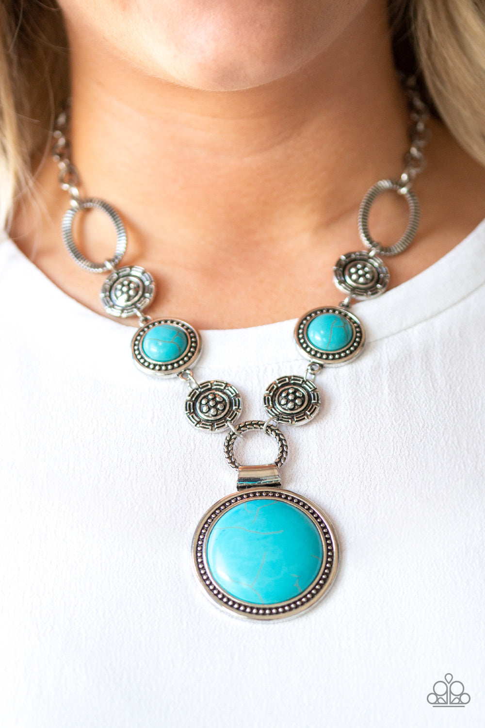 Paparazzi ♥ Sedona Drama - Blue ♥  Necklace