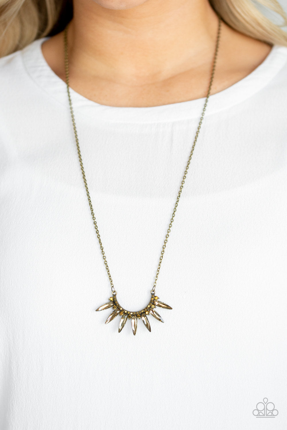 Paparazzi ♥ Empirical Elegance - Brass ♥  Necklace