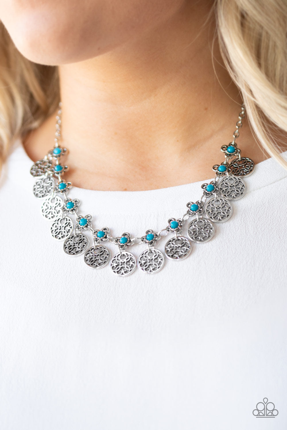 Paparazzi ♥ Mandala Movement - Blue ♥  Necklace