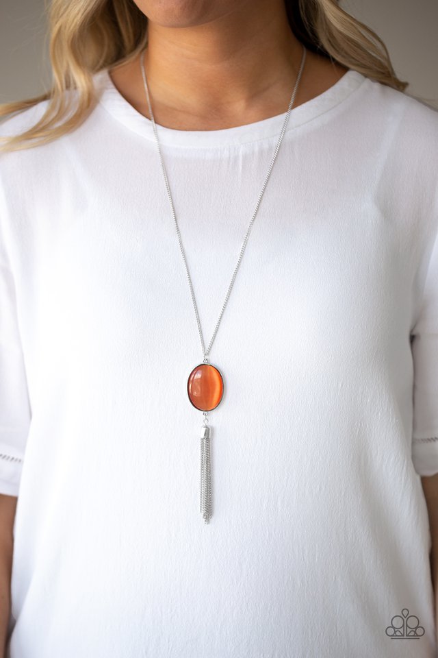 Paparazzi ♥ Tasseled Tranquility - Orange ♥ Necklace