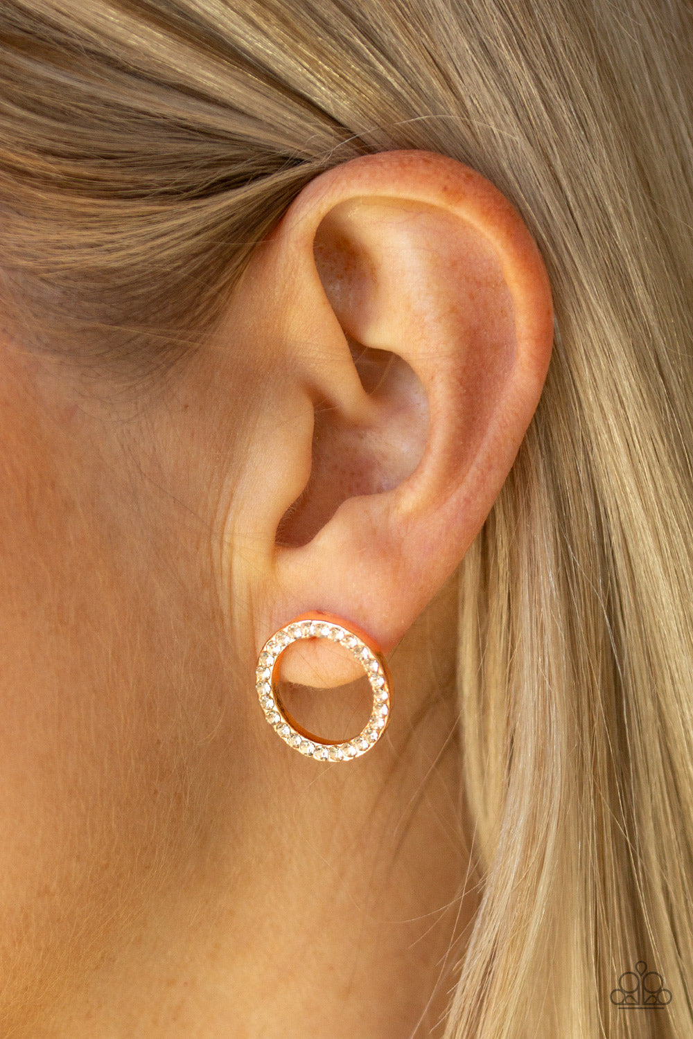 Paparazzi ♥ 5th Ave Angel - Rose Gold ♥  Post Earrings