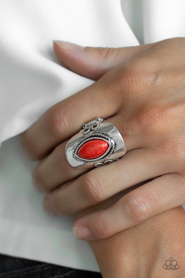 Paparazzi ♥ PLAIN Ride - Red ♥ Ring