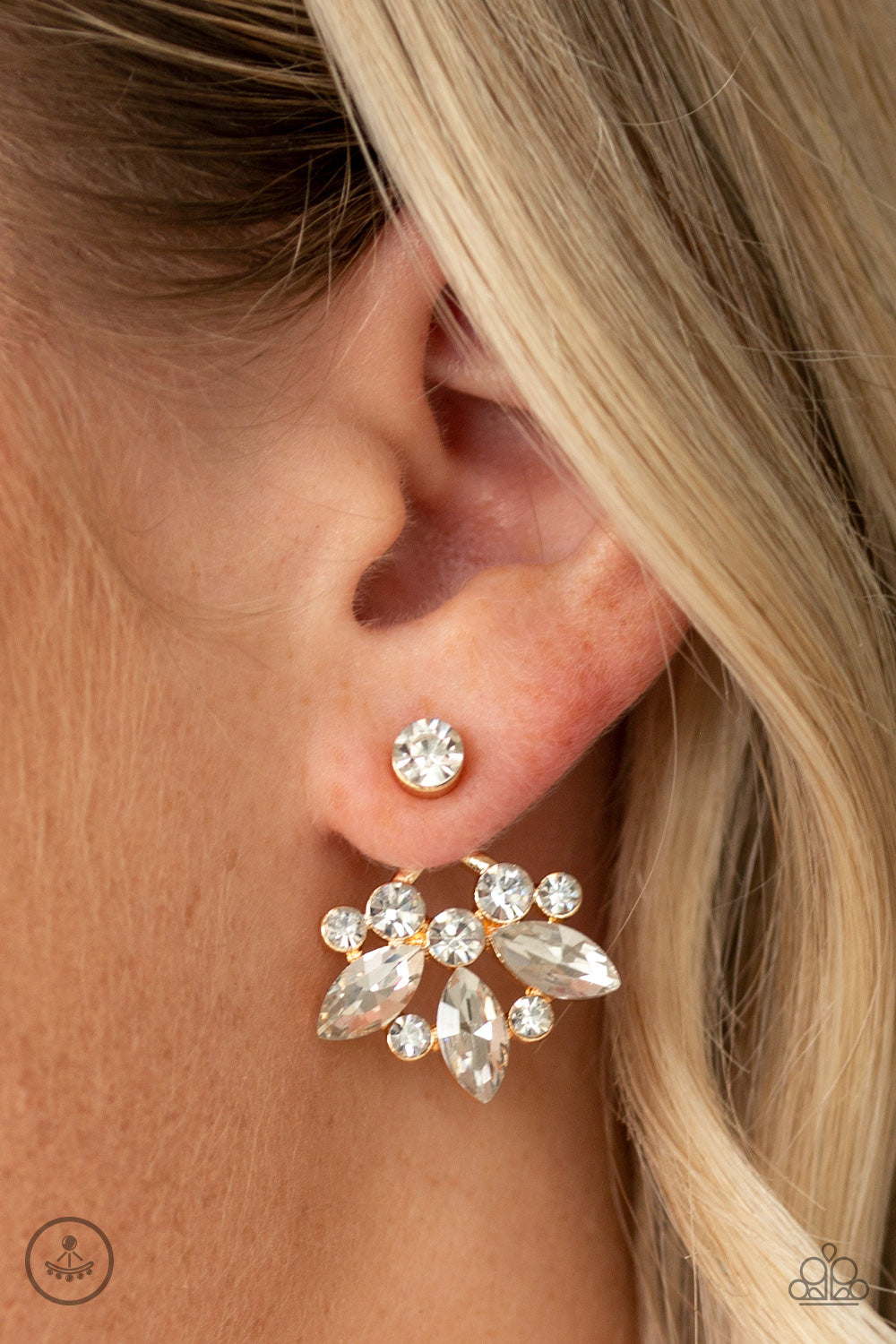 Paparazzi ♥ Crystal Constellations - Gold ♥  Post Earrings