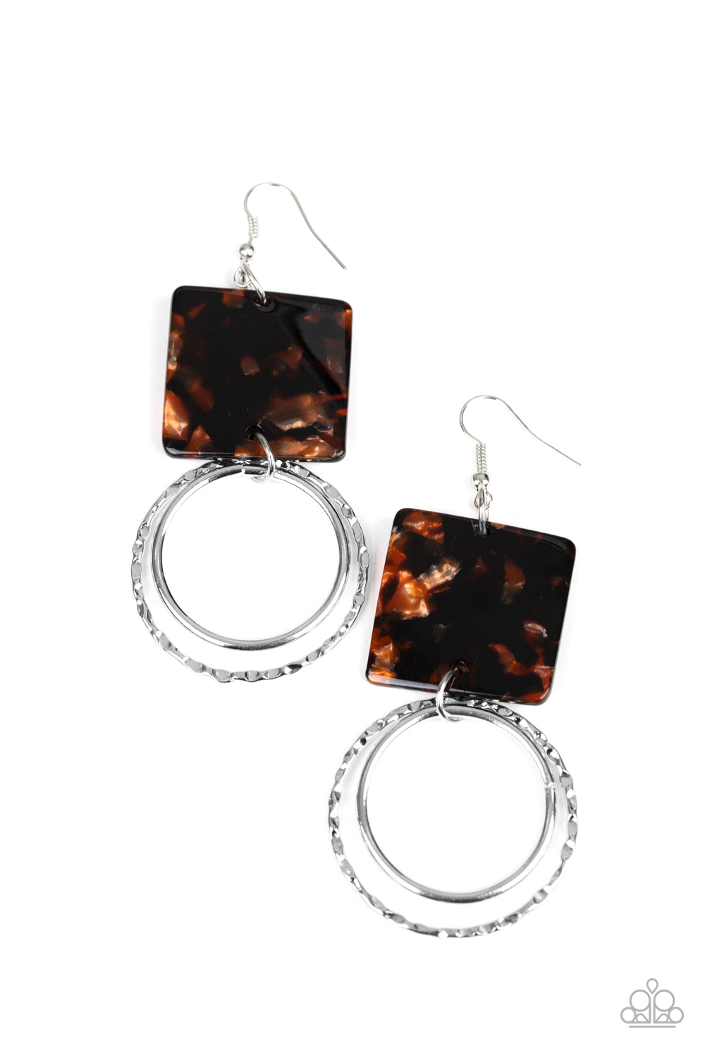 Paparazzi ♥ Maven Maker - Black ♥  Earrings