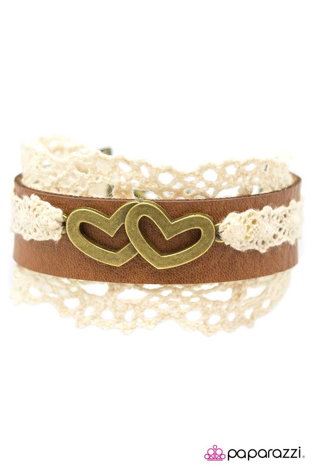 Paparazzi ♥ All You Need Is Love - Brown ♥ Bracelet