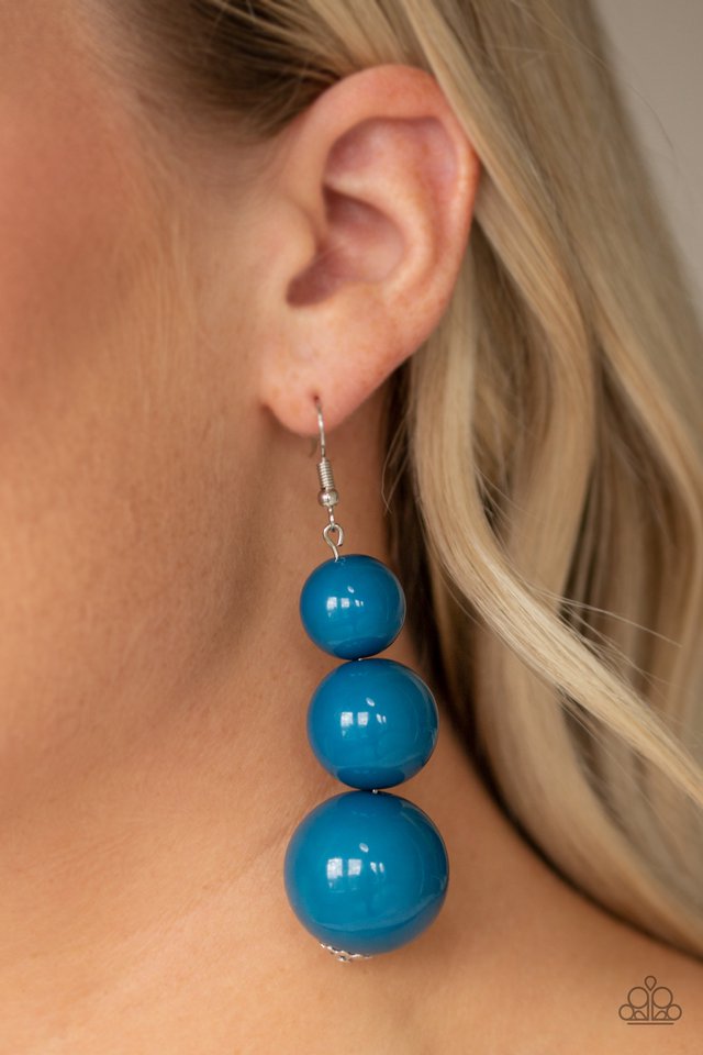 Paparazzi ♥ Material World - Blue ♥ Earrings