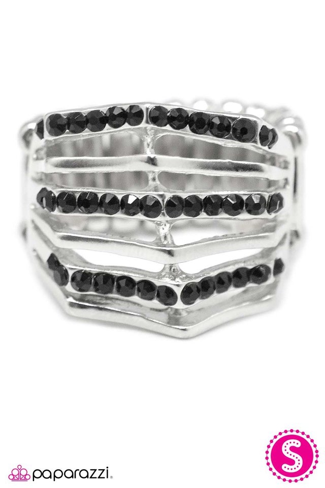 Paparazzi ♥ Add It Up - Black ♥ Ring