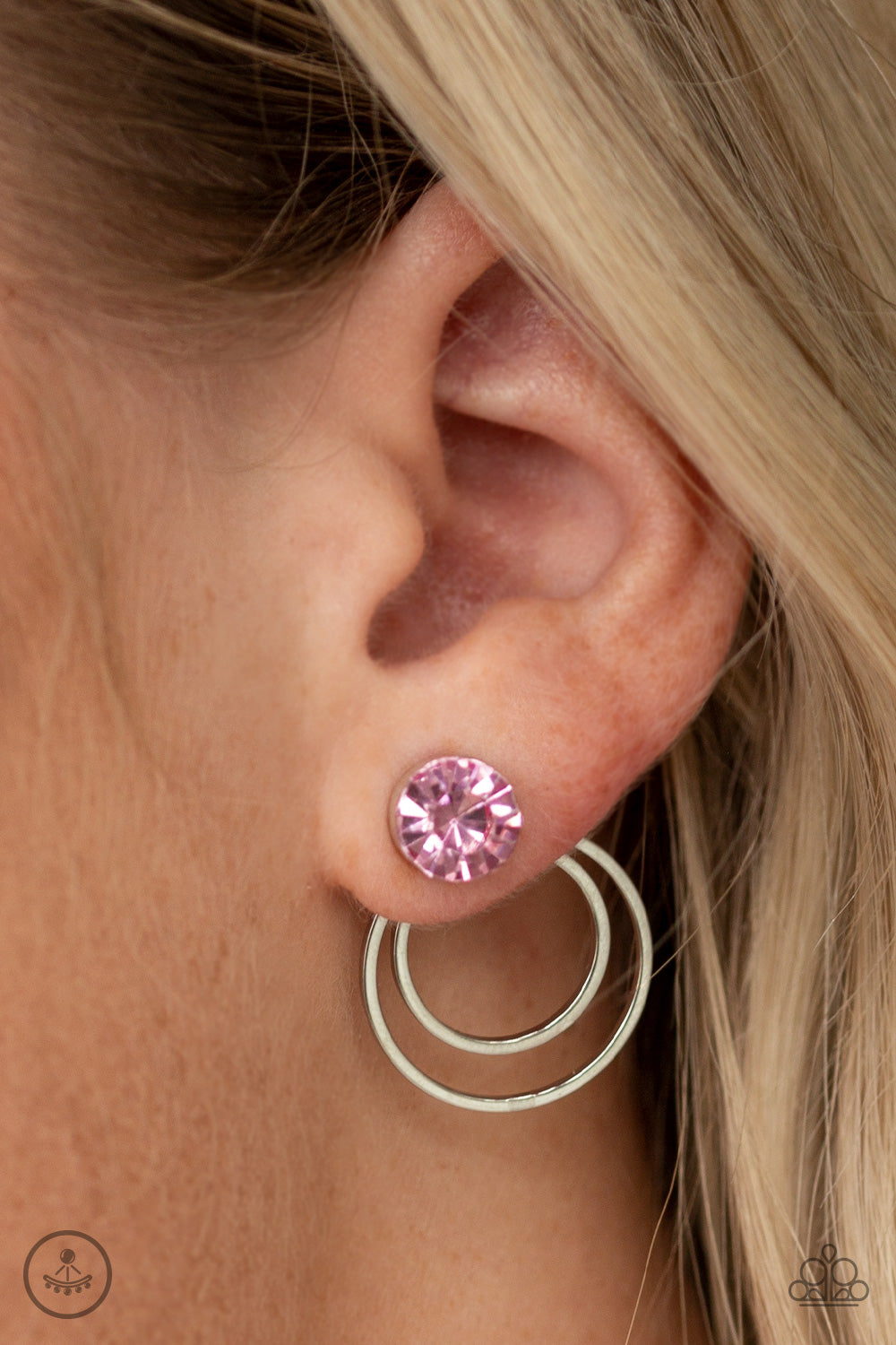 Paparazzi ♥ Word Gets Around - Pink ♥  Post Earrings