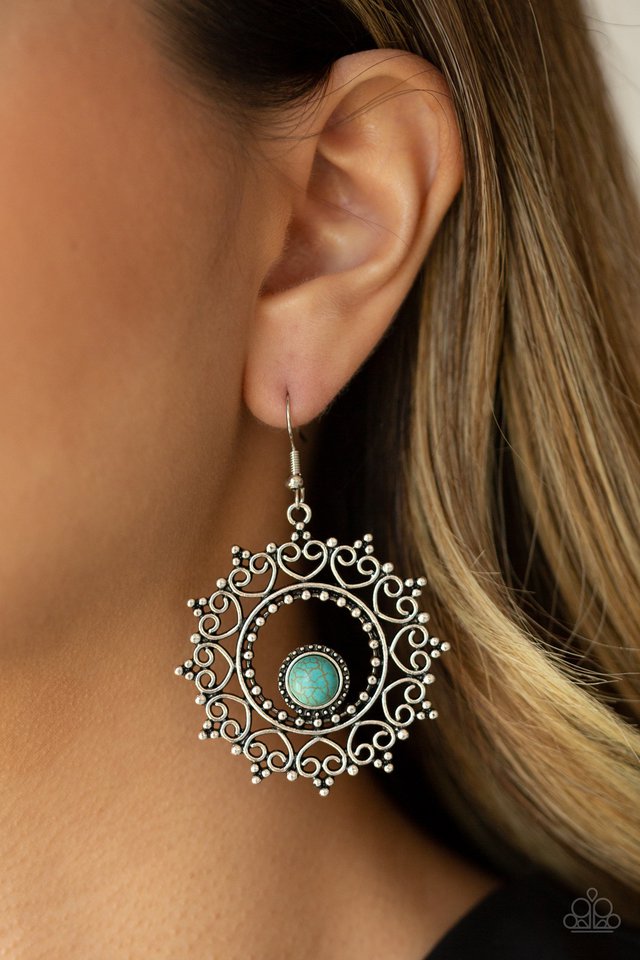 Paparazzi ♥ Wreathed in Whimsicality - Blue ♥ Earrings