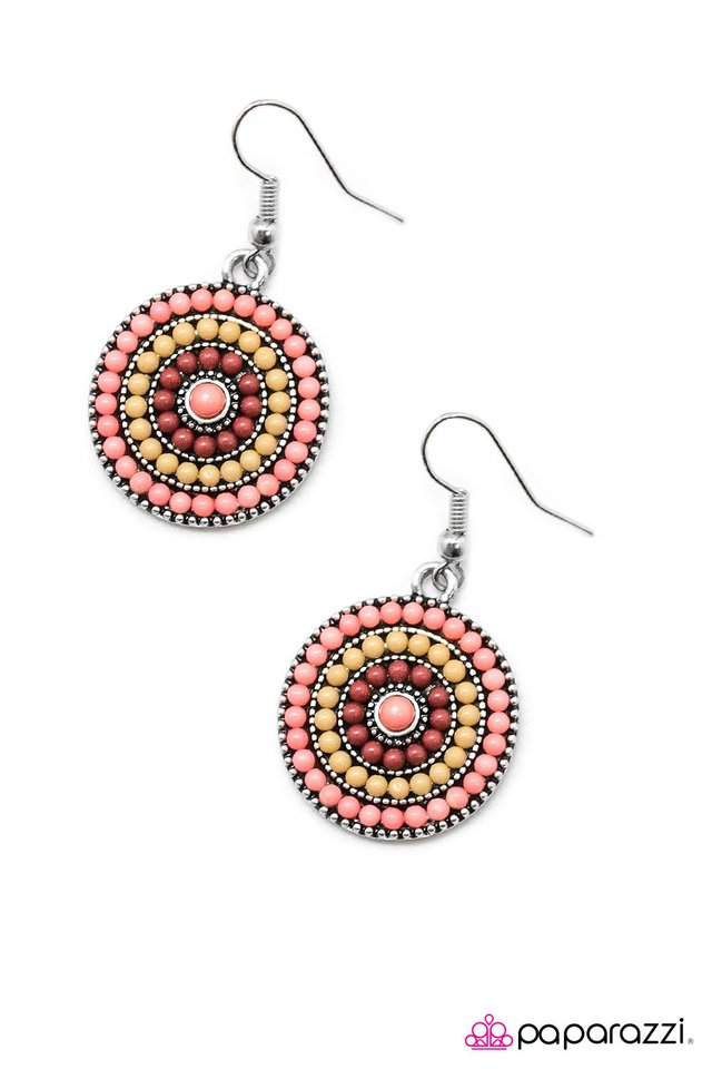 Paparazzi ♥ Bulletproof - Pink ♥ Earrings