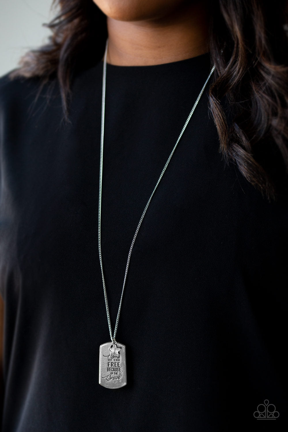 Paparazzi ♥ Home Of The Free - White ♥  Necklace