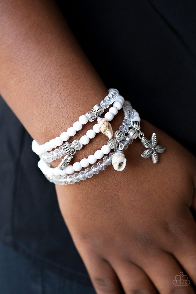 Twinkling Timelessness White Bracelet - Jewelry by Bretta