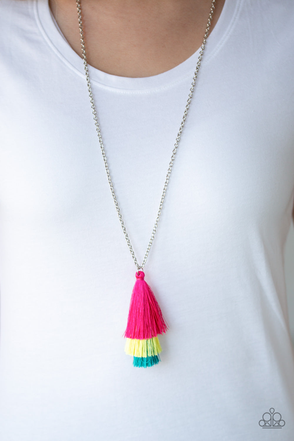 Paparazzi ♥ Triple The Tassel - Multi ♥  Necklace