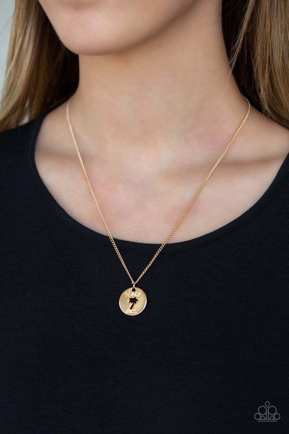 Paparazzi ♥ Palm Tree Paradise - Gold ♥  Necklace