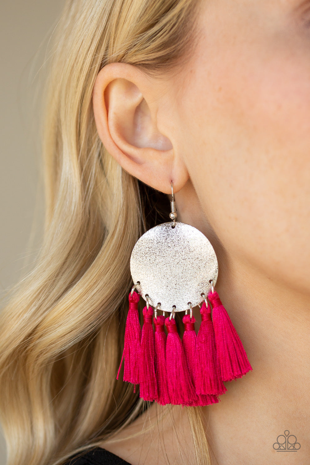 Paparazzi ♥ Tassel Tribute - Pink ♥  Earrings