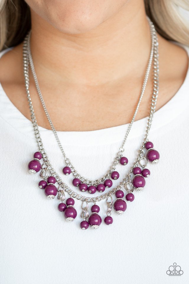 Paparazzi ♥ Beautifully Beaded - Purple ♥ Necklace
