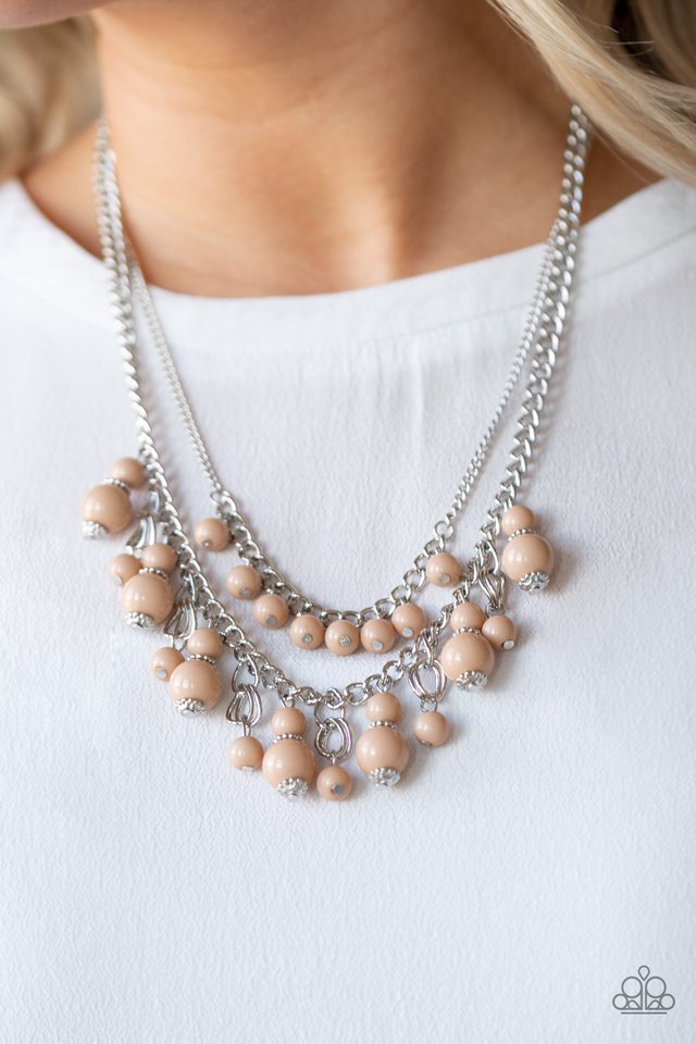 Paparazzi ♥ Beautifully Beaded - Brown ♥ Necklace