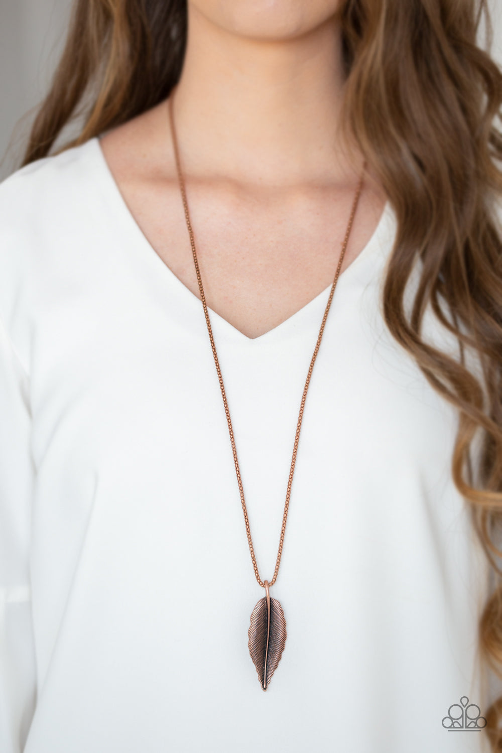 Paparazzi ♥ Feather Forager - Copper ♥  Necklace