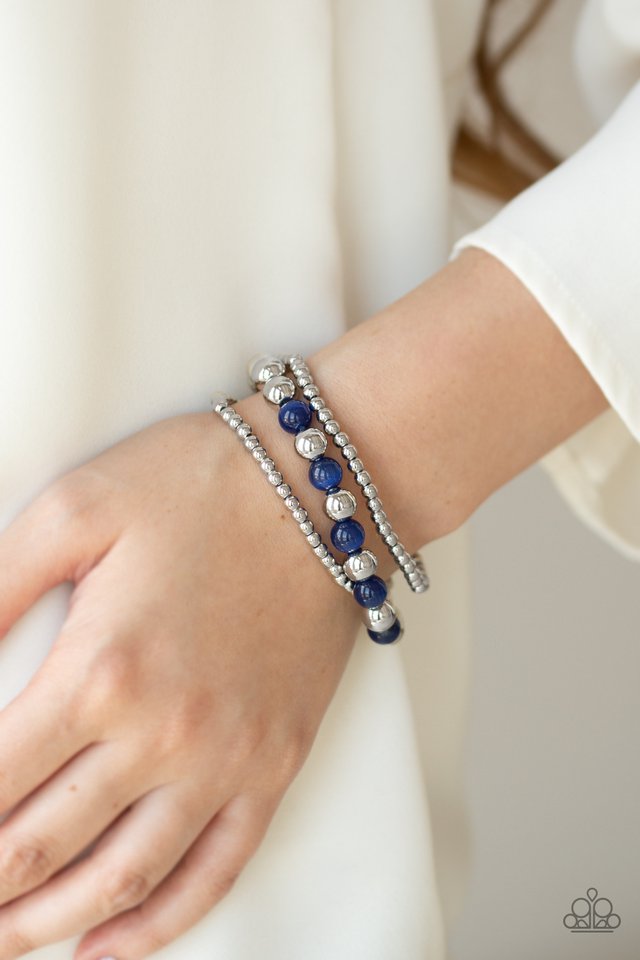 Paparazzi ♥ Go With The GLOW - Blue ♥ Bracelet