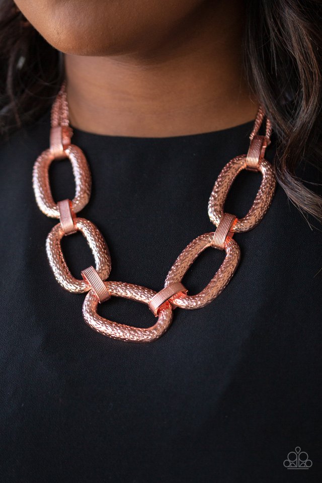 Paparazzi ♥ Take Charge - Copper ♥ Necklace