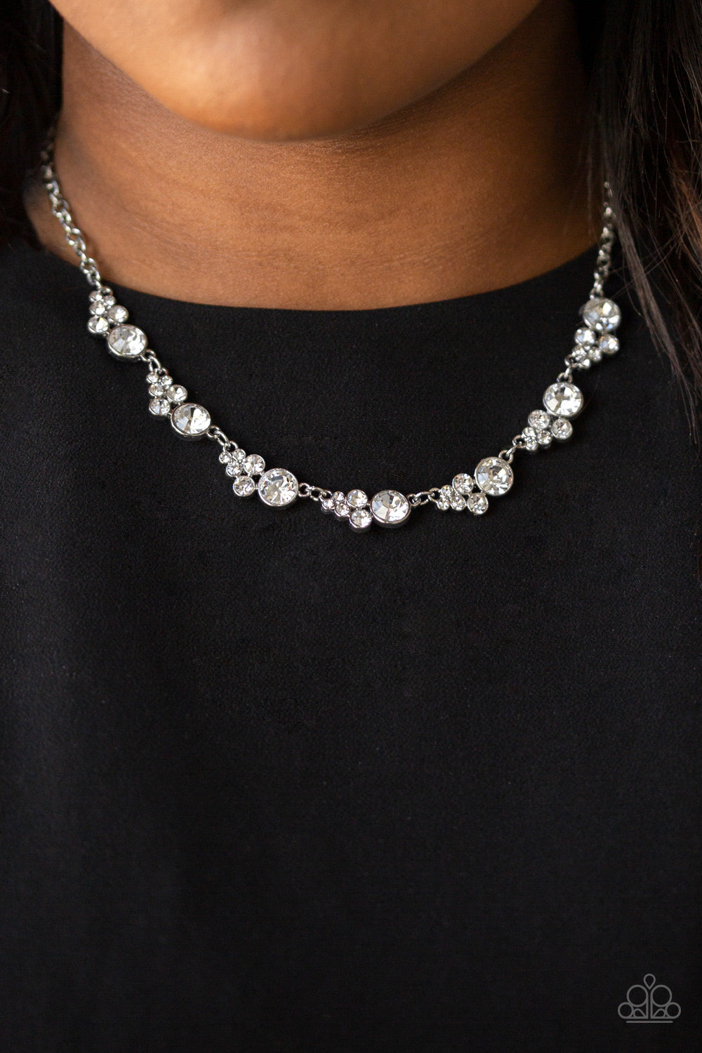 Paparazzi ♥ Social Luster - White ♥  Necklace