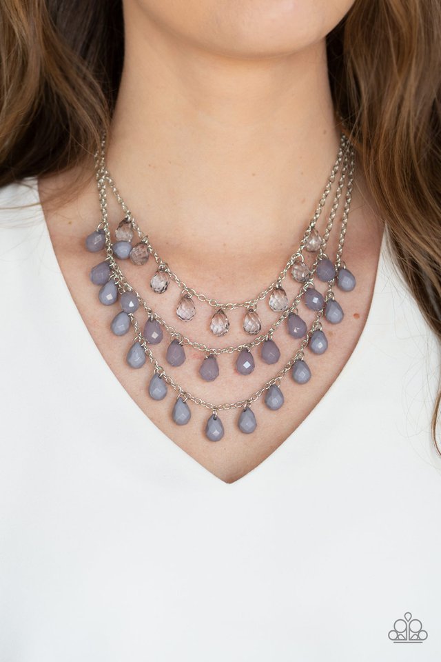 Paparazzi ♥ Melting Ice Caps - Silver ♥ Necklace