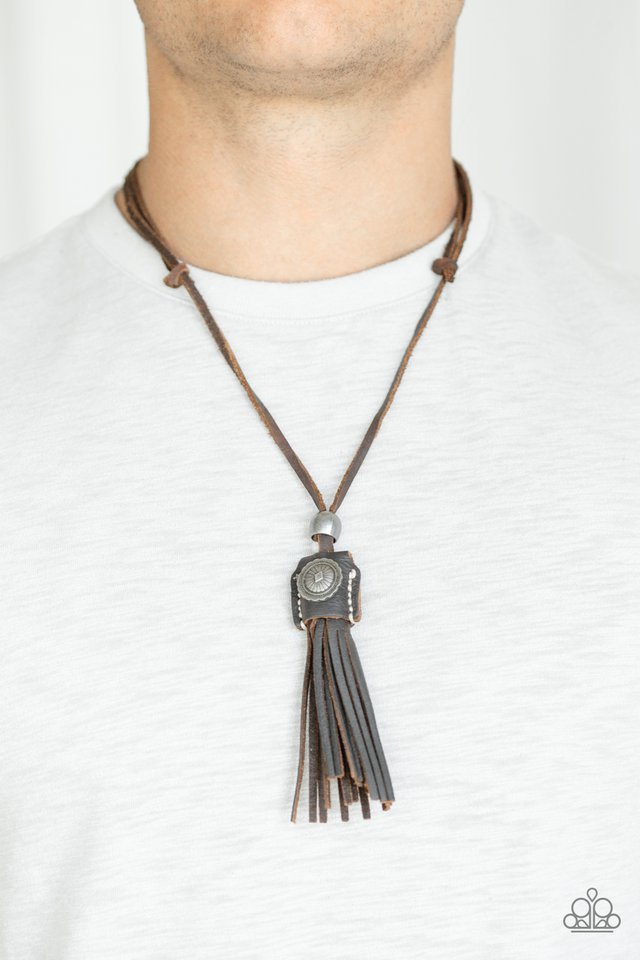 Paparazzi ♥ Old Town Road - Brown ♥ Mens Necklace
