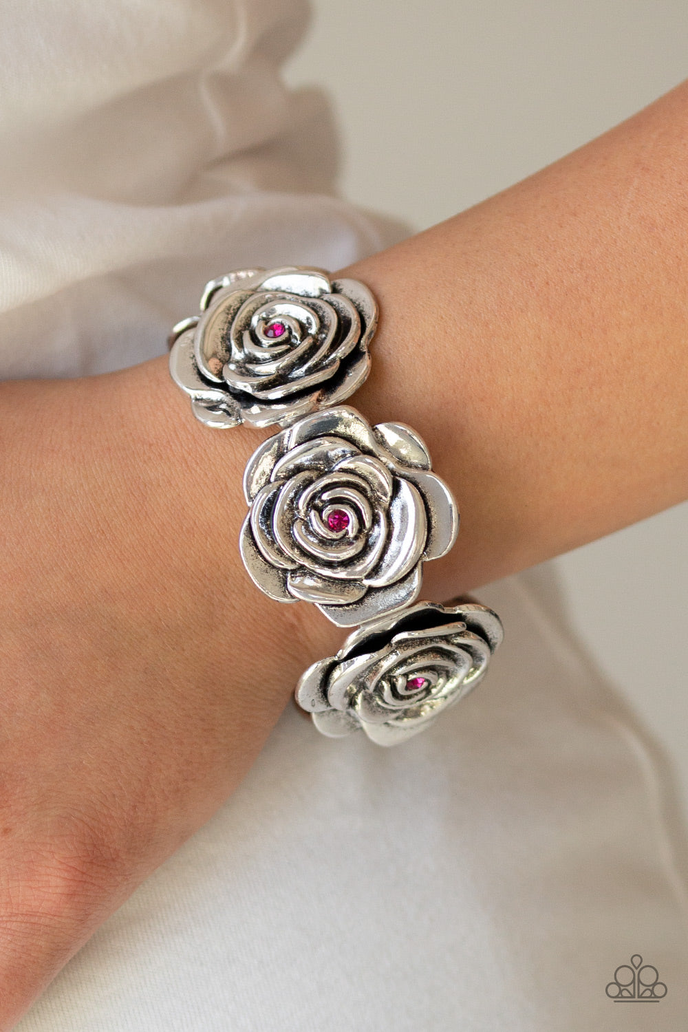 Paparazzi ♥ Floral Flamboyancy - Pink ♥  Bracelet