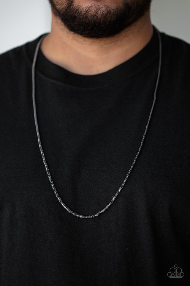 Paparazzi ♥ Underground - Black ♥ Mens Necklace