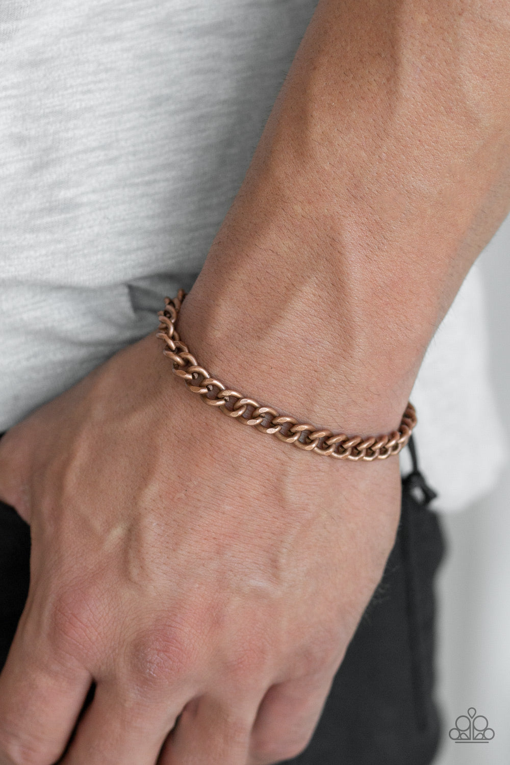 Paparazzi ♥ Goal! - Copper ♥  Mens Bracelet