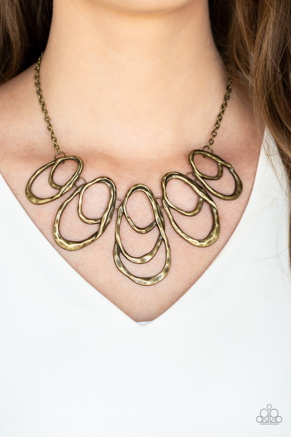 Paparazzi ♥ Terra Storm - Brass ♥  Necklace