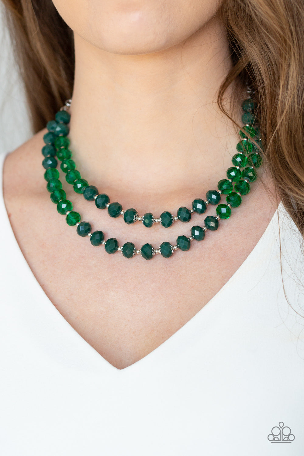 Paparazzi ♥ Glitter Gratitude - Green ♥  Necklace