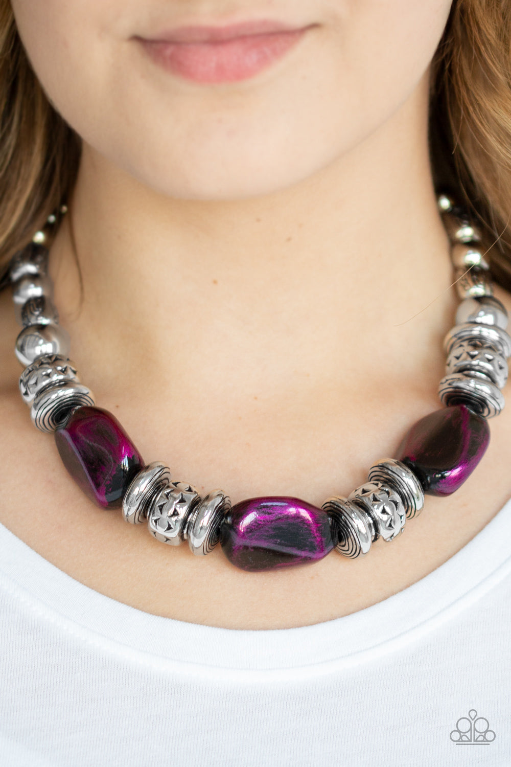 Paparazzi ♥ Colorfully Confident - Purple ♥  Necklace