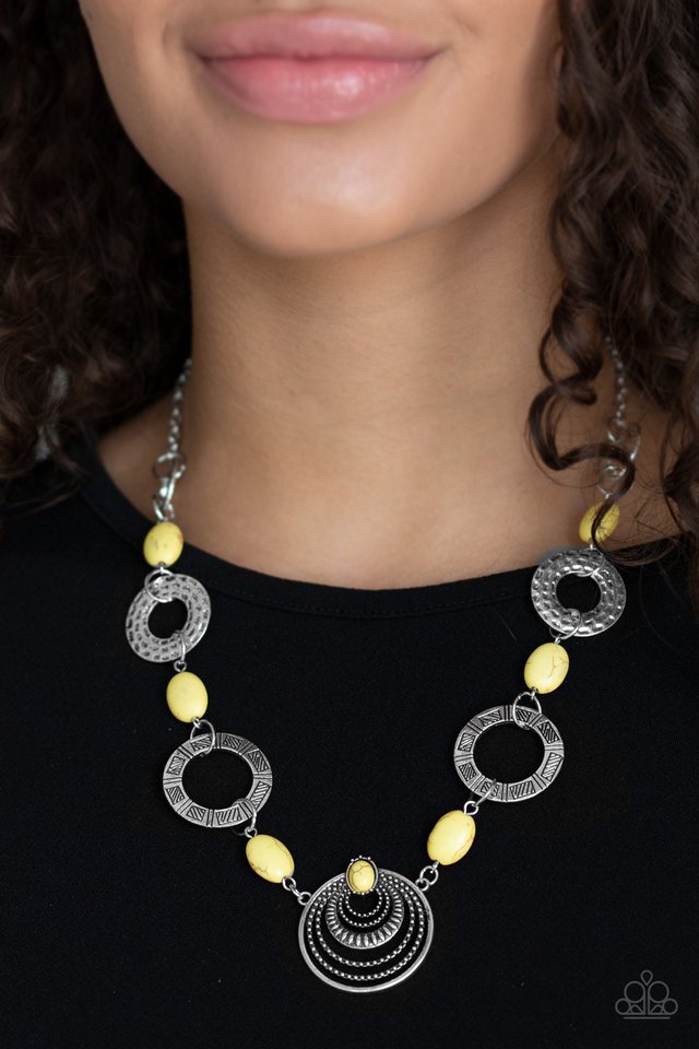 Paparazzi ♥ Zen Trend - Yellow ♥ Necklace