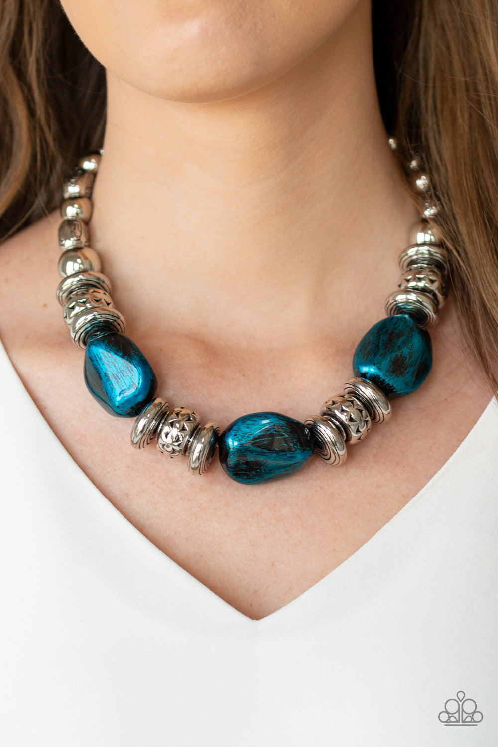 Paparazzi ♥ Colorfully Confident - Blue ♥  Necklace