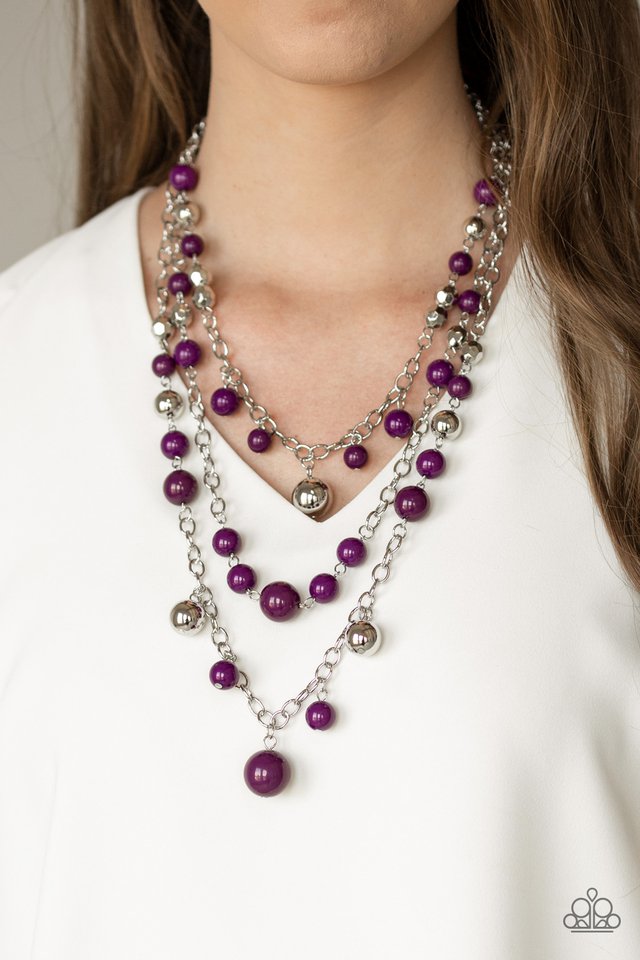 Paparazzi ♥ The Partygoer - Purple ♥ Necklace
