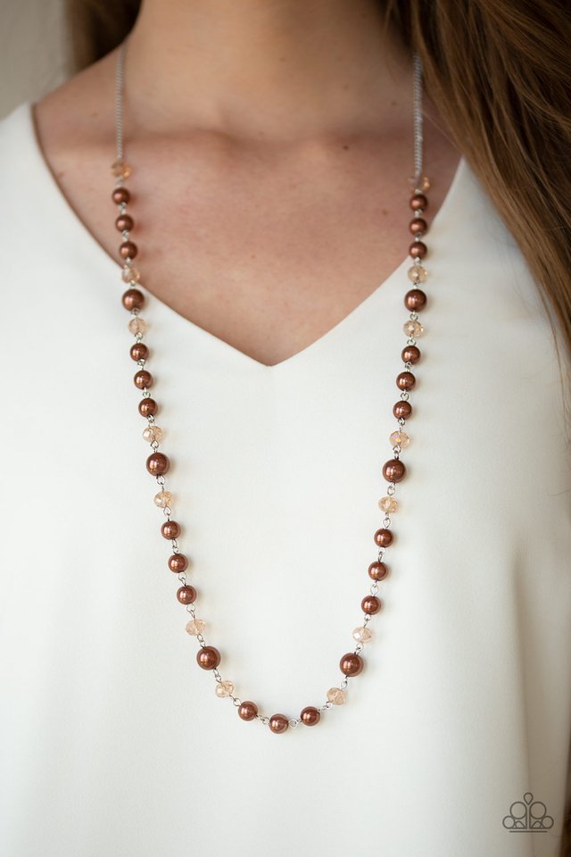 Paparazzi ♥ Pristine Prestige - Brown ♥ Necklace