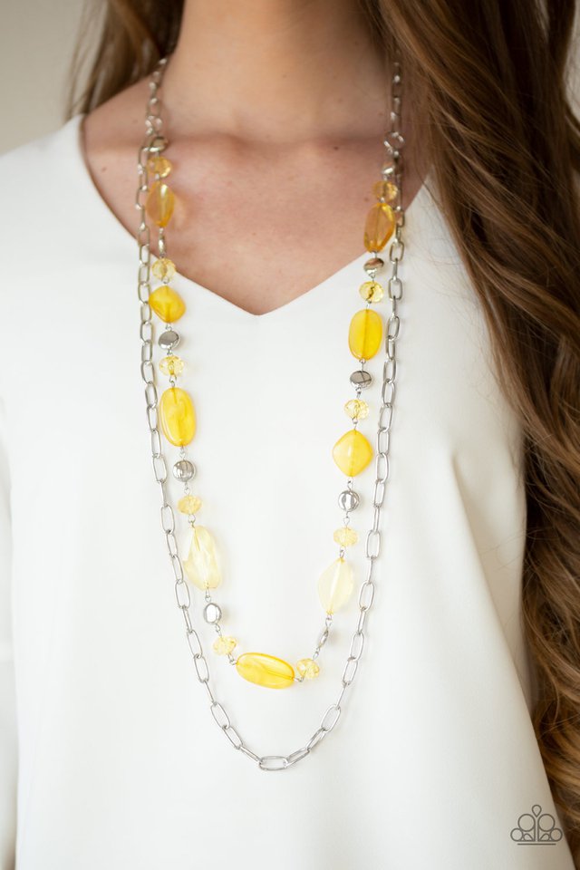Paparazzi ♥ Colorful Couture - Yellow ♥ Necklace