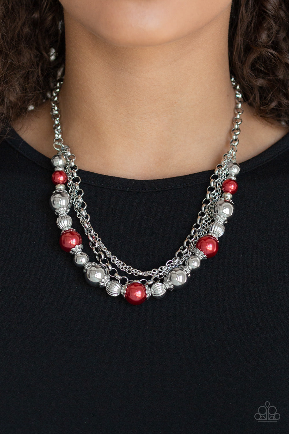 Paparazzi ♥ 5th Avenue Romance - Red ♥  Necklace