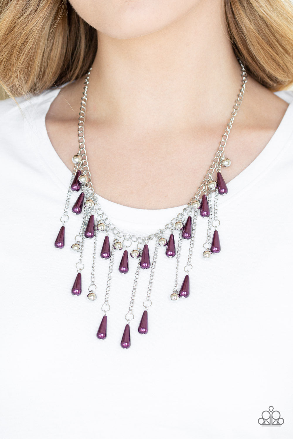 Paparazzi ♥ Fleur de Fringe - Purple ♥  Necklace