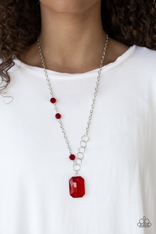 Paparazzi ♥ Never a Dull Moment - Red ♥ Necklace
