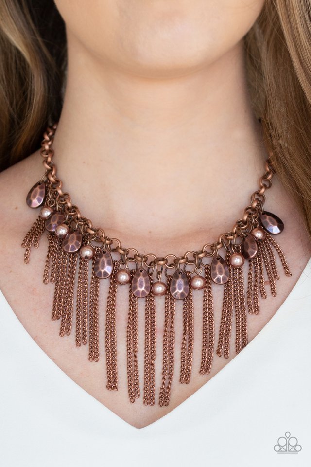 Paparazzi ♥ Industrial Intensity - Copper ♥ Necklace